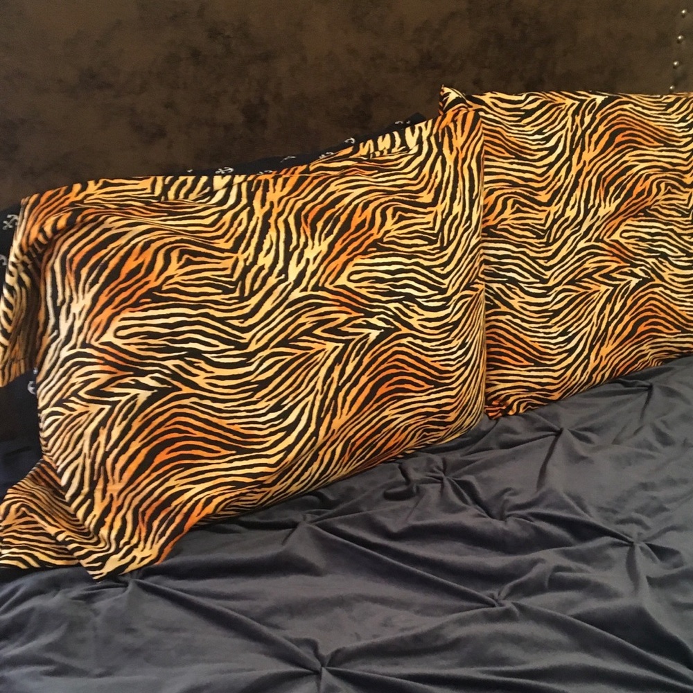 Handmade Sunset Zebra pillowcases